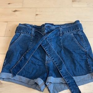 High wasted jean shorts